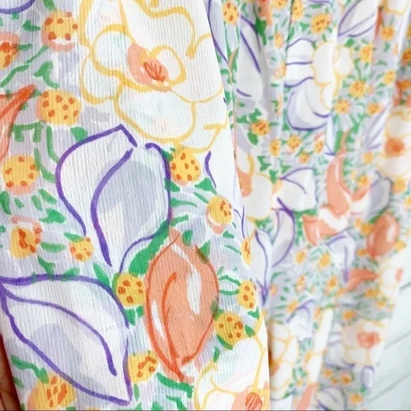 Vintage Gold Label VS Floral Lounge Beach Pants - Picture 3 of 5